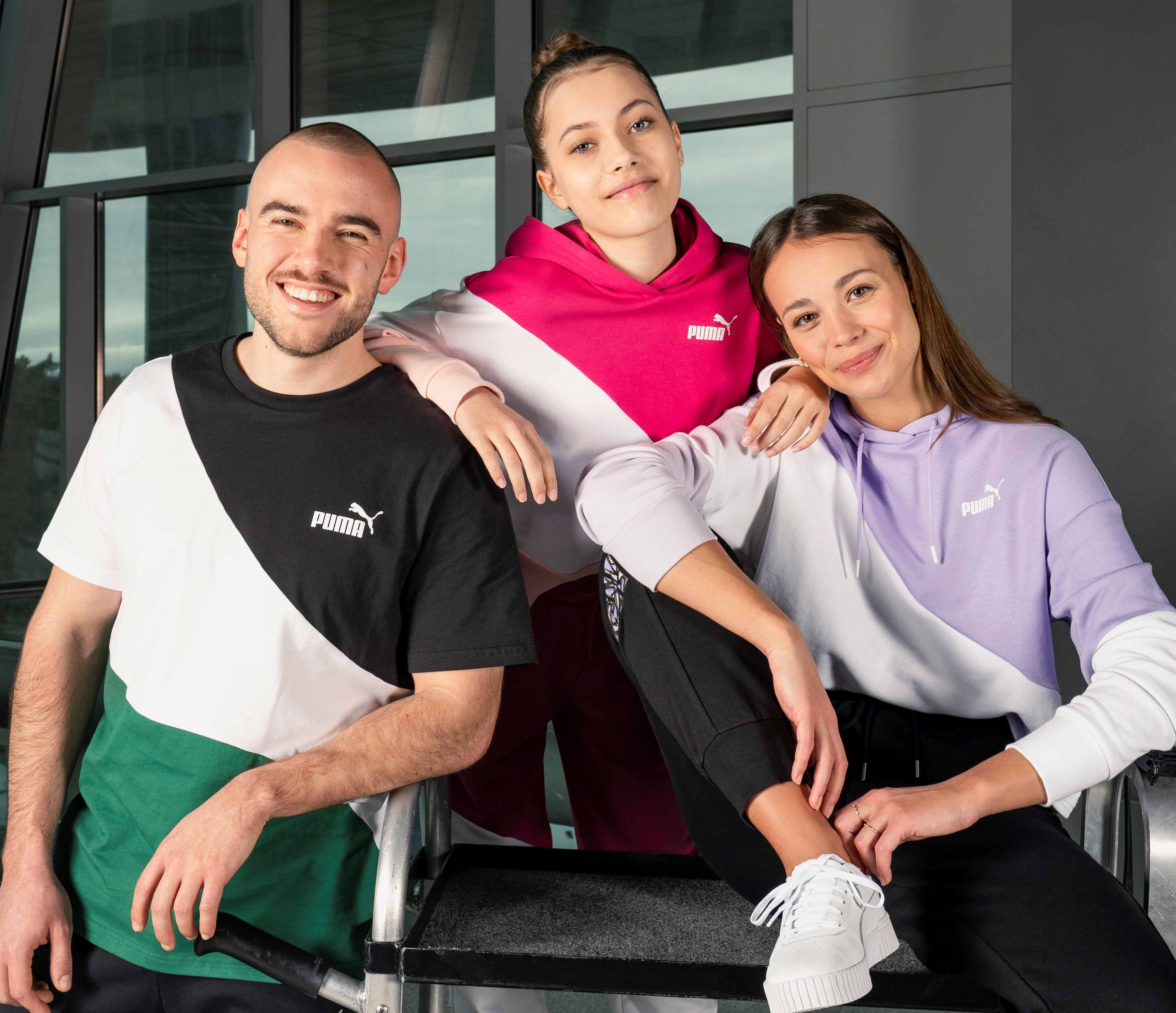 Schuhpark Familie mit Puma Kleidung und Sneaker