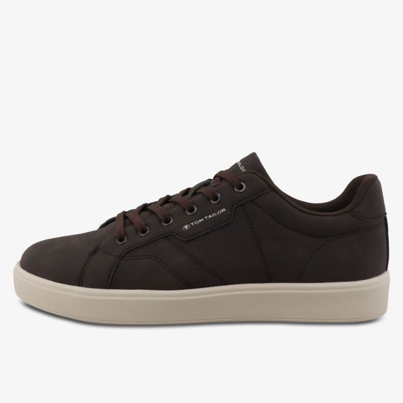 Tom Tailor Sneaker in Schwarz mit Nylon-Material und weißer Plateau-Sohle, Casual-Sportschuh