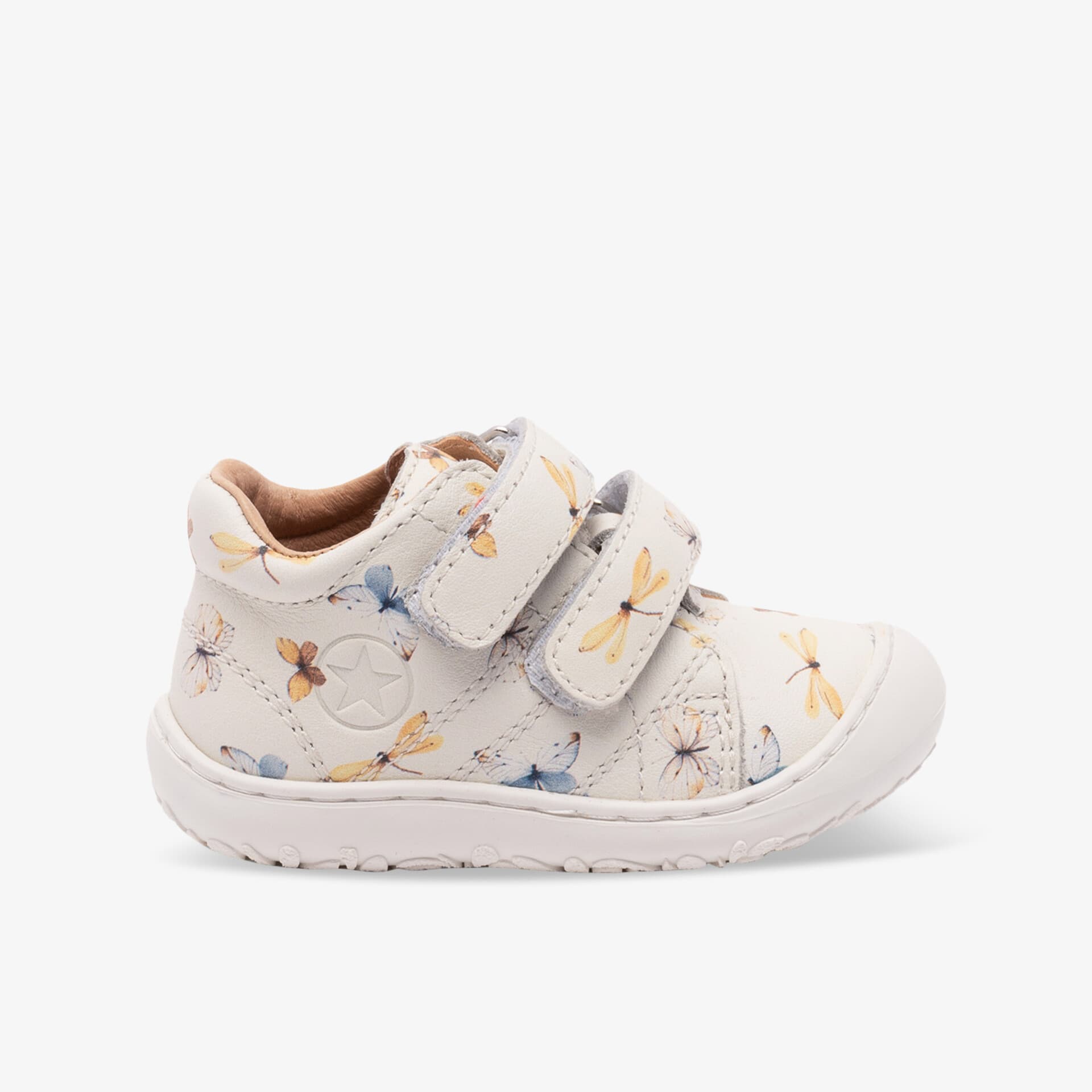 Bequemer und leichter Kinderschuh mit weichem Material und praktischen Klettverschlüssen für sicheren Halt